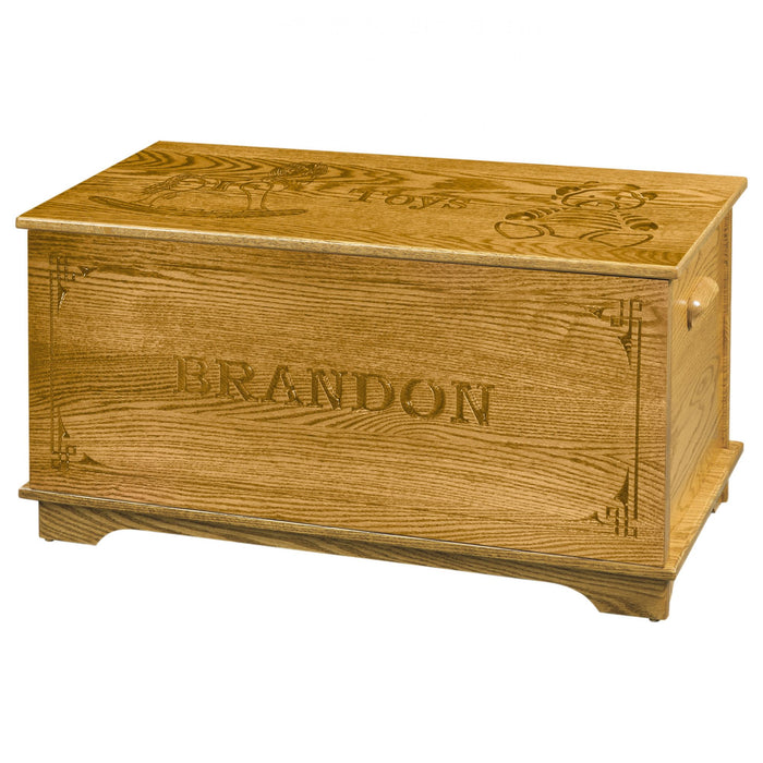 Shaker Toy Box w/ Name Engraving Toy Boxes Name Engraved Name Engraving Shaker