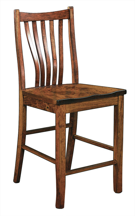 Reagan Bar Chair Stationary Bar Chairs Fanback