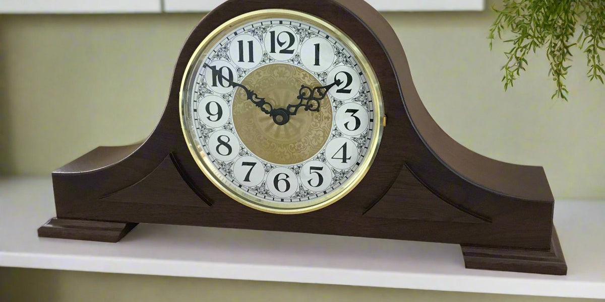 Amish Tambour Mantel Clock #305 — Our Family Craft Shop