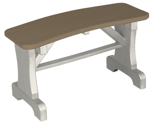 Curved Dining Bench No Back - 30"- 42" Wide 30" Wide Benches