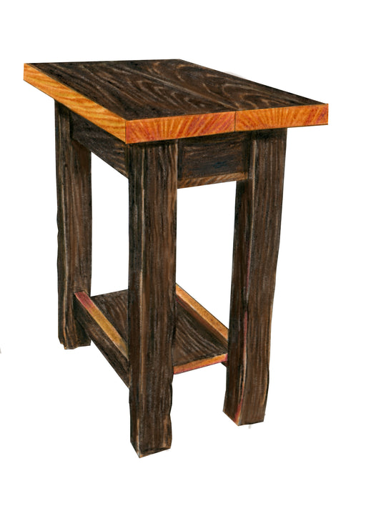 Amish Silverton End Table - Reclaimed Barnwood End Tables Farmhouse Reclaimed Barnwood