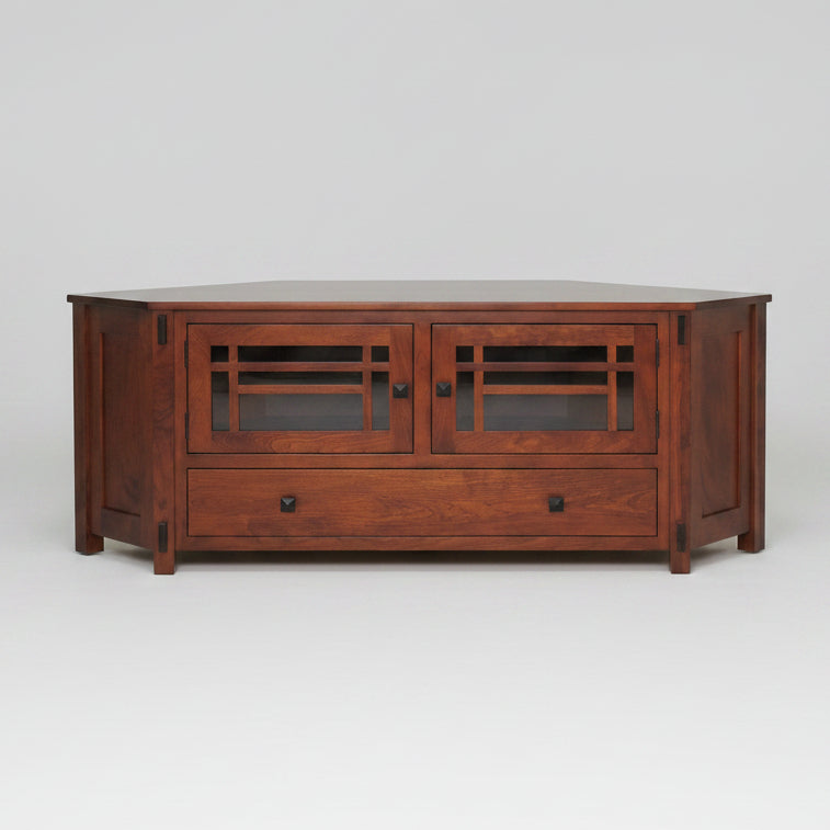 Craftsman Corner TV Stand Corner TV Stands Mission