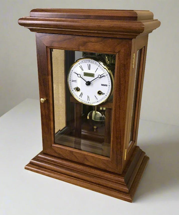 Amish Crystal Regulator Mantel Clock Mantel Clocks Traditional