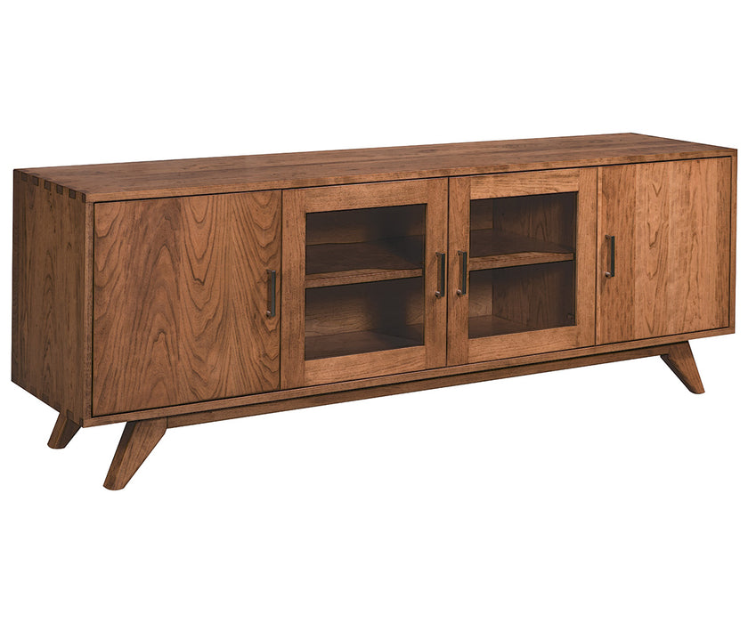 Baxter TV Stand With Box Joint Corners TV Stands Mid-Century Modern