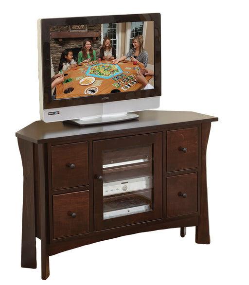 Amish Westfield Corner TV Stand TV Stands Contemporary