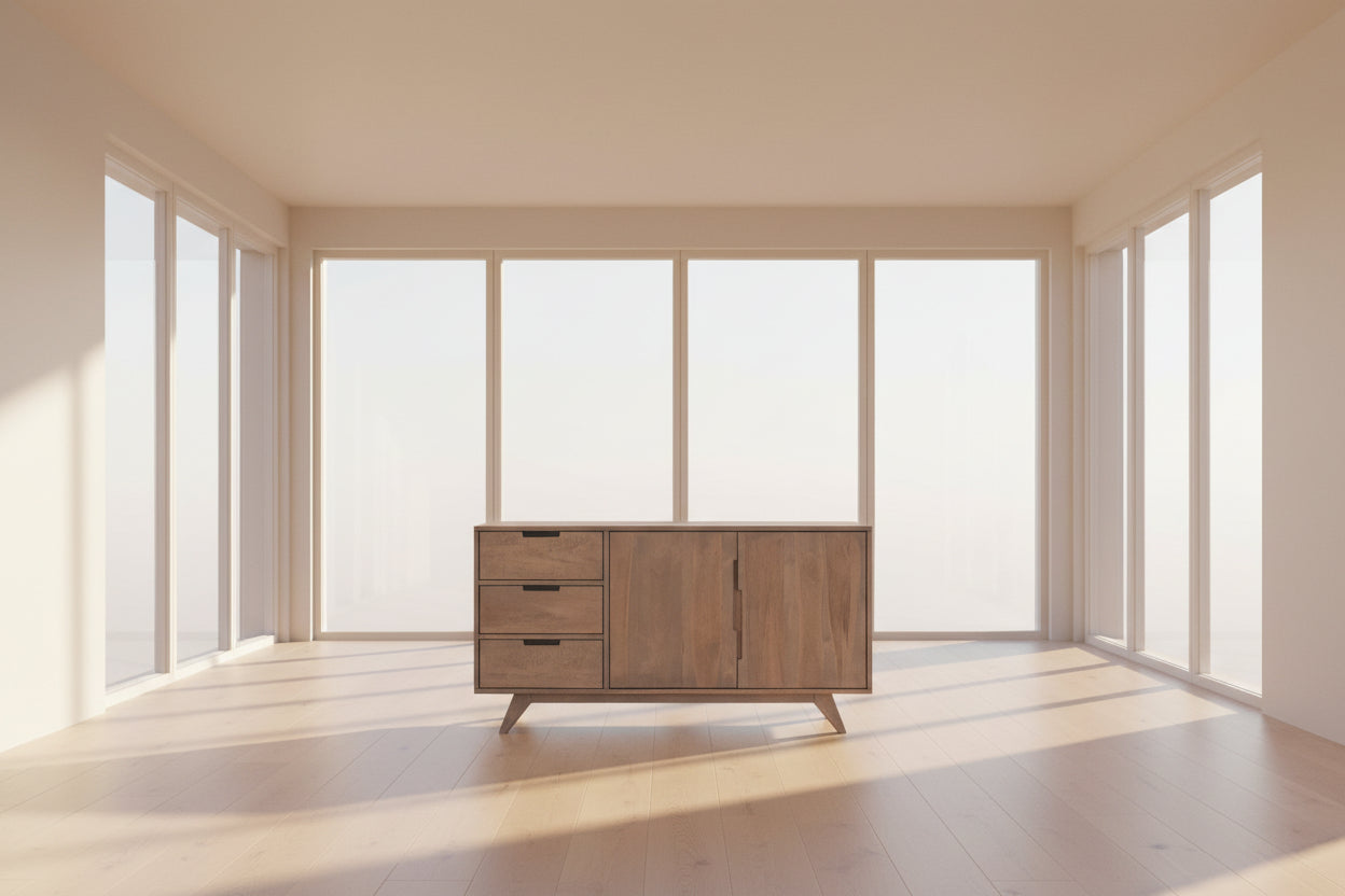 Baxter Credenza Two Doors Credenzas Mid-Century Modern