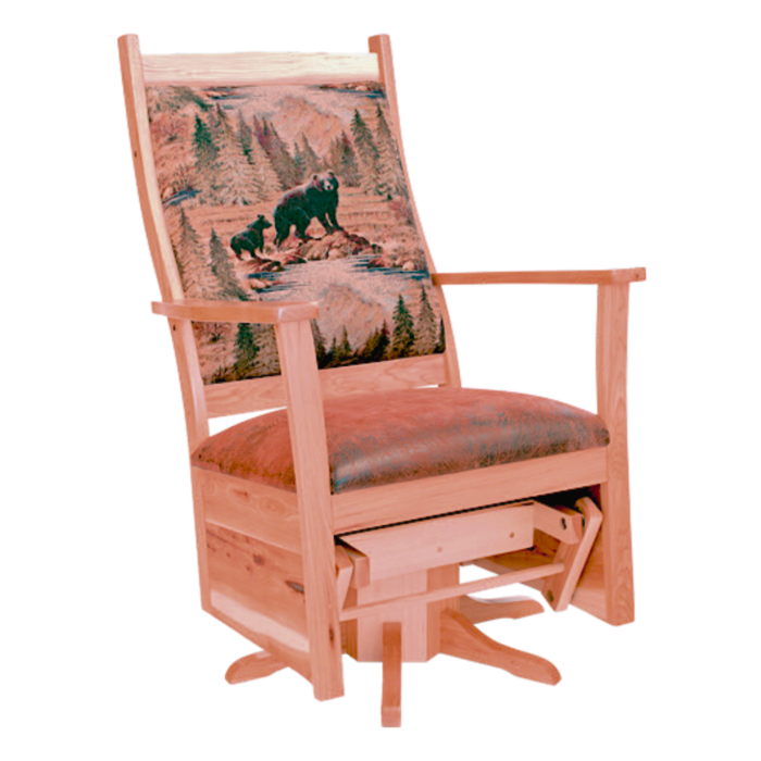 Amish Glenwood Swivel Glider