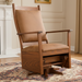 Amish Glenwood Swivel Glider - #320 Oak OCS-113 Michaels - In-home Photo