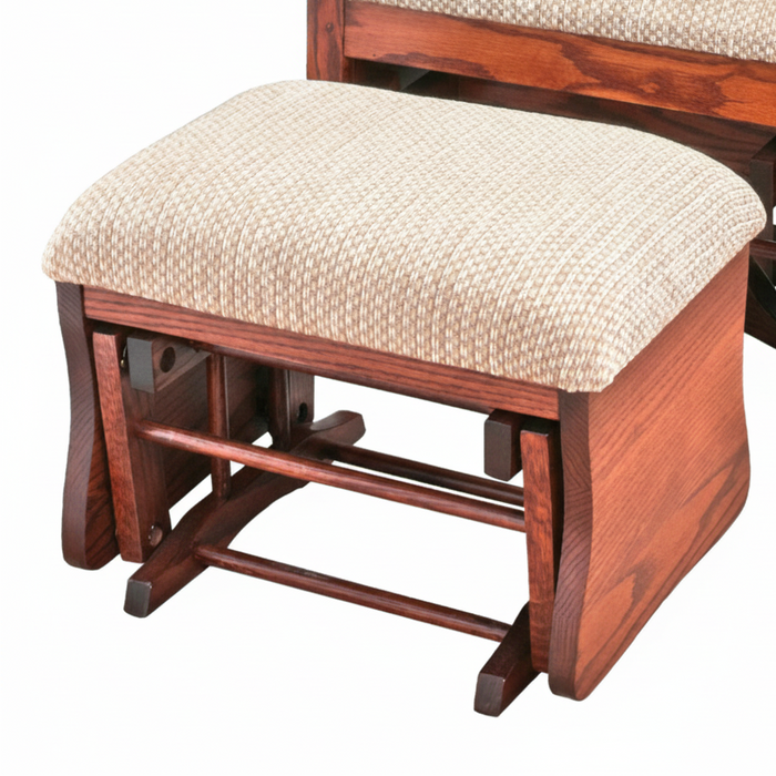 Amish Glenwood Swivel Glider - #320 Oak OCS-113 Michaels - Ottoman Only