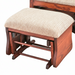 Amish Glenwood Swivel Glider - #320 Oak OCS-113 Michaels - Ottoman Only