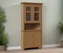 Amish New England Corner Hutch - Multiple Sizes Corner Hutches Mission