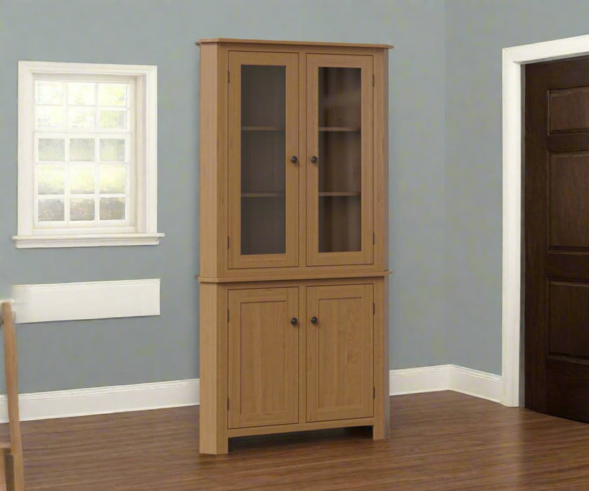 Amish Sierra Corner Hutch - Multiple Sizes Corner Hutches Mission