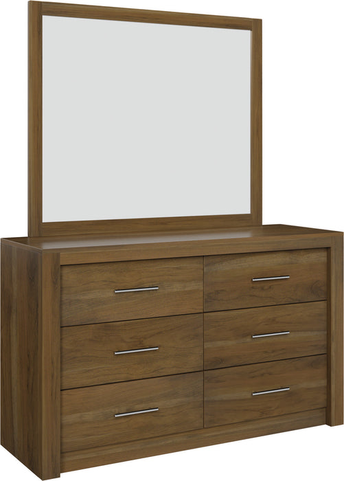 Amish Lakewood 6-Drawer Dresser With Mirror Option Dressers Modern