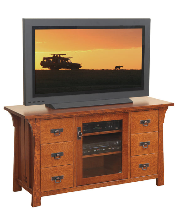 Amish Canterbury TV Stand TV Stands Contemporary