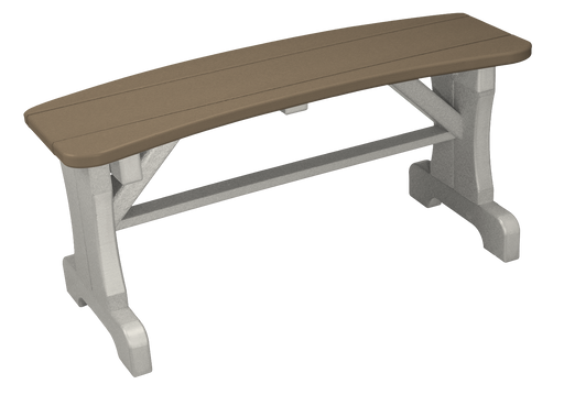 Curved Dining Bench No Back - 30"- 42" Wide 36" Wide Benches