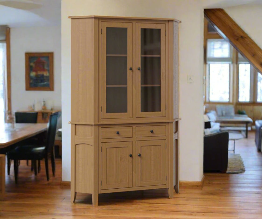 Amish Sierra Corner Hutch - Multiple Sizes Corner Hutches Mission