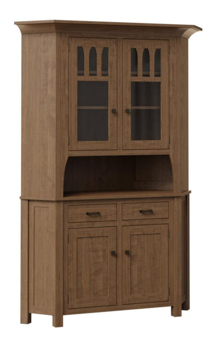 Aspen Corner Hutch - Multiple Sizes 38" Wall Space Corner Hutches Mission