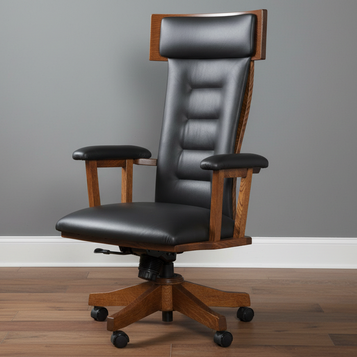 Amish London Arm Office Chair - Thumbnail 2
