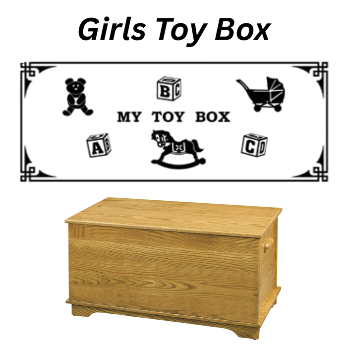 Amish Shaker Toy Box w/ Engraving (Multiple)