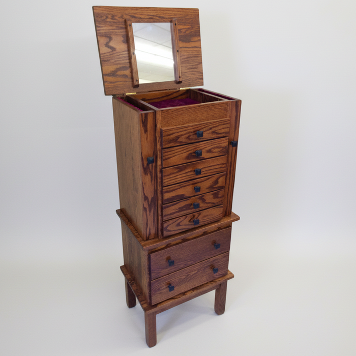Split Mission Jewelry Armoire