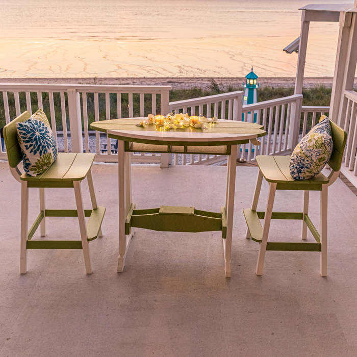 Amish 4' Surf- Aira Saddle Counter/Bar table