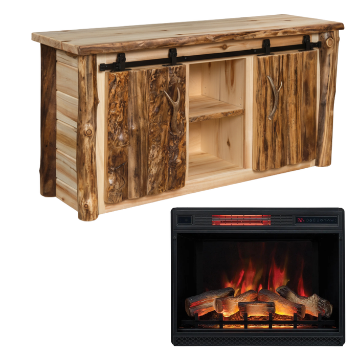 Quick Ship Amish Grand Canyon Barn Door Tv Stand