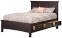 Amish Ellington Storage Bed Storage Beds Traditional