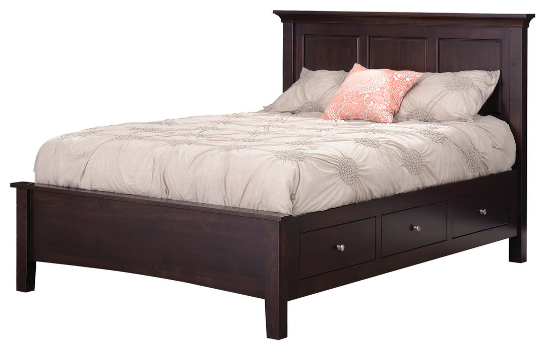 Amish Ellington Storage Bed Storage Beds Traditional