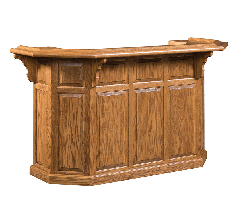 Canted Traditional Home Bar Home Bars Traditional