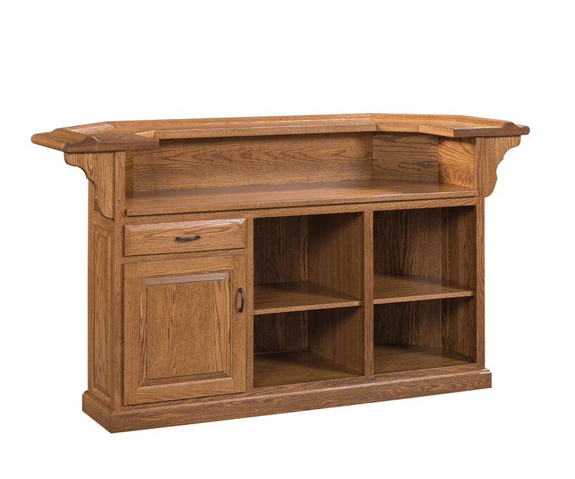 Canted Traditional Home Bar Home Bars Traditional