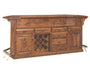 Canted Traditional Home Bar 100" Home Bars Traditional