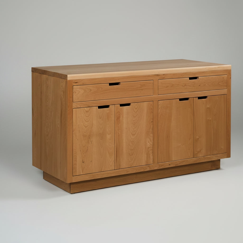 Monarch Island With Butcher Block Top