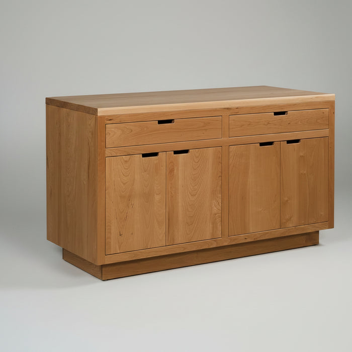 Monarch Island With Butcher Block Top