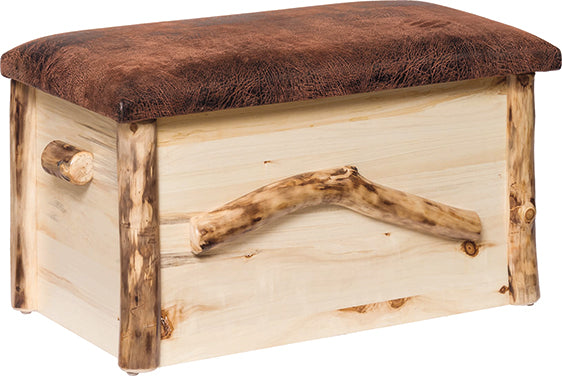 Amish Aspen Log Blanket Chest