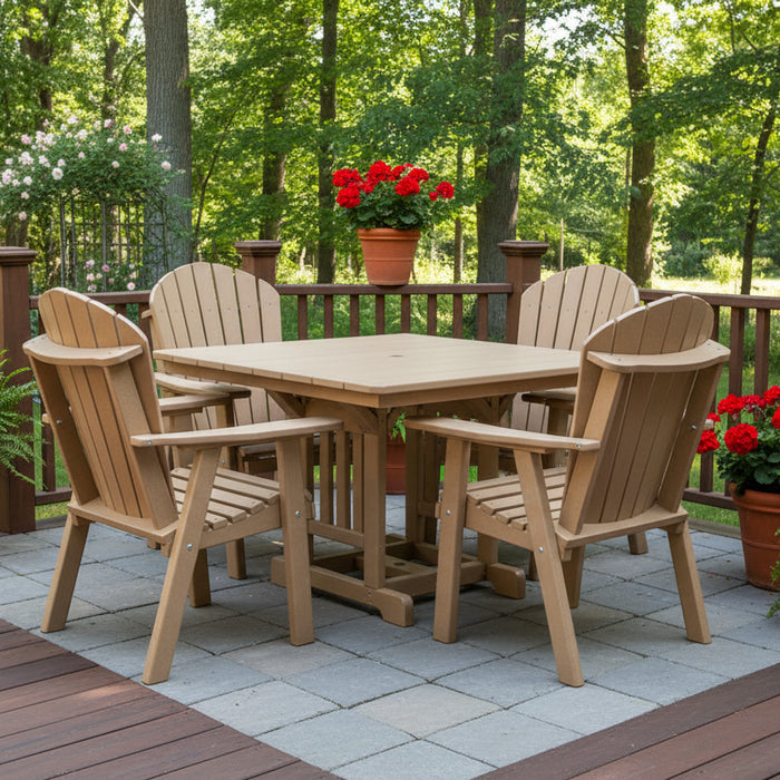 Amish Hilton 44" Square Dining Set