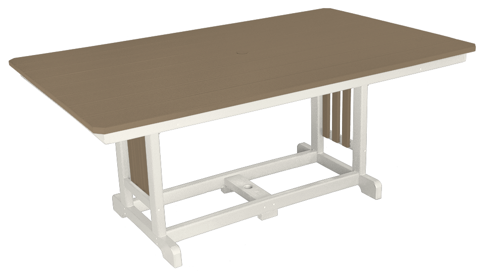 Mission Rectangle Dining Table - 44"W 44" x 72" Dining Tables Mission