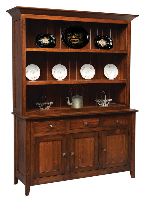Amish Settlers Ridge 3-Door Hutch - In-Stock