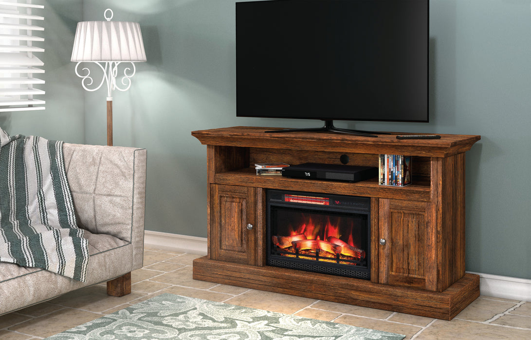 Amish Hartford Fireplace TV Stand TV Stands w/ Fireplace Traditional