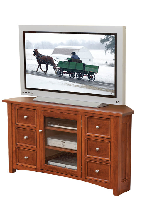 Amish Garnet Hill Corner TV Stand TV Stands Mission