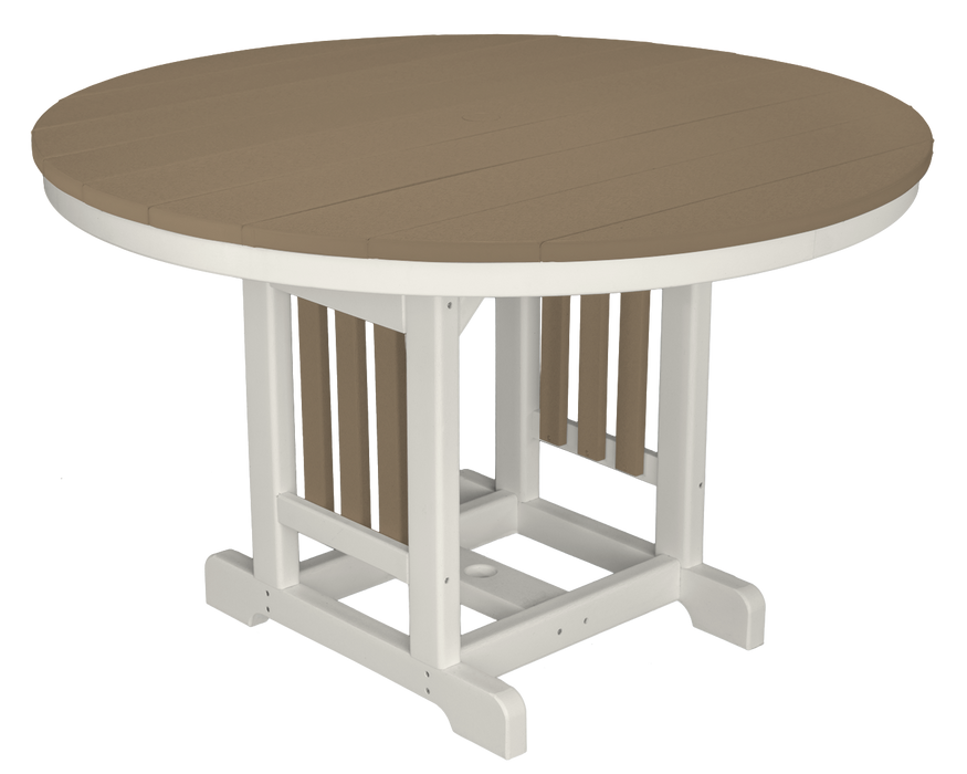 Mission Round Dining Table 48" Round Dining Tables Mission