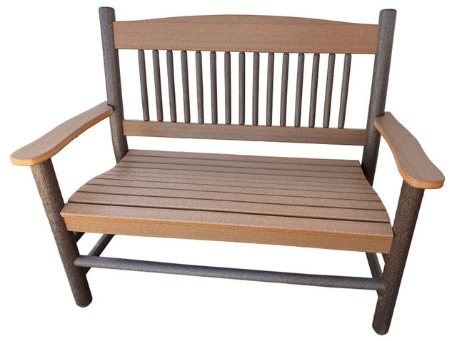 Amish Rustic Poly 4' Park Bench