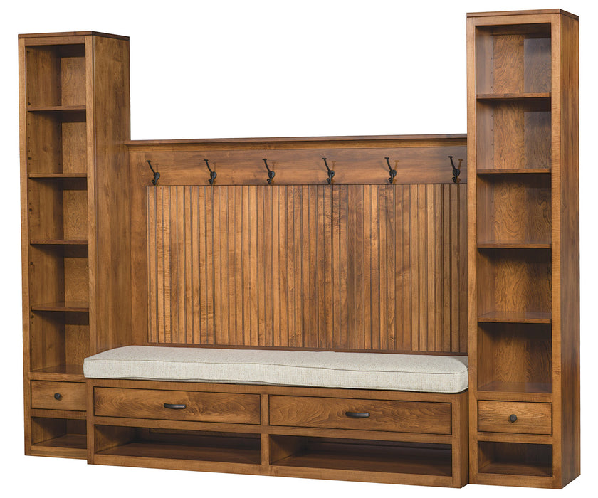 Hall Unit Modern Hall Seat Wall Unit — Our Family Craft Shop