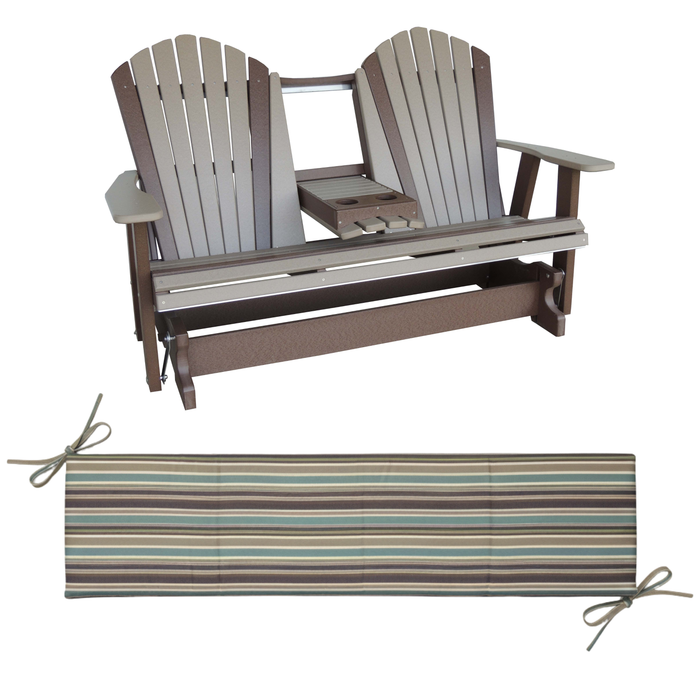 Amish 5' Flat Seat Cushion (Any 5' Glider, Swing or Bench)