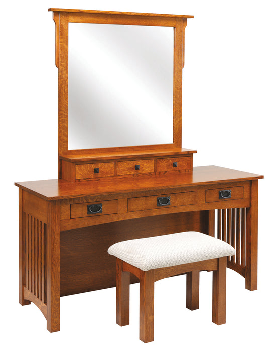 Mission Dressing Table Dressing Vanities Heartland Fabric Standard & Faux Traditional