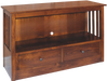 Amish Eco Mission Tv Stand with Drawers - Multiple Sizes 26" Height | No Shelf TV Stands Mission