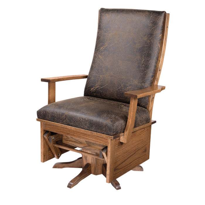 Amish Andover Swivel Glider