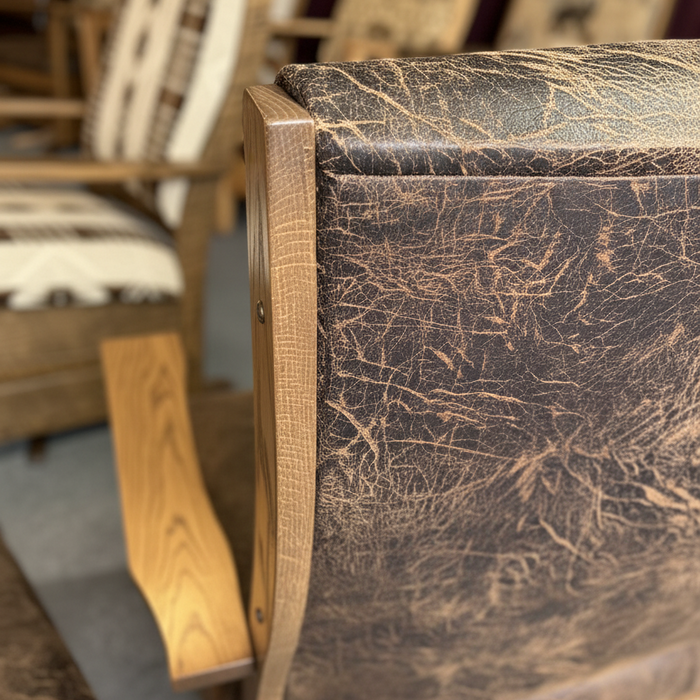 Amish Andover Swivel Glider