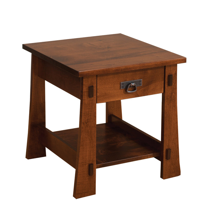 Amish Monterey End Table 24"W x 24"D End Tables Contemporary