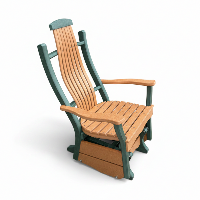 Amish Sunrise Bent Glider - In-Stock - Multiple Colors