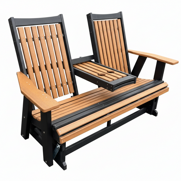 Amish Mission Adirondack 5' Settee Glider